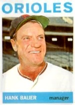1964 Topps Baseball Cards      178     Hank Bauer MG